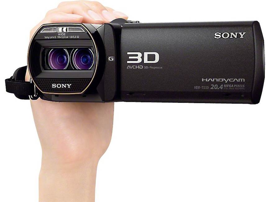 Sony HDR-TD30V 3D full-HD camcorder at Crutchfield