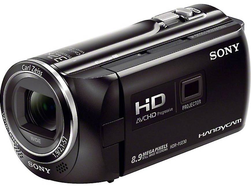 Sony Handycam® HDR-PJ230 High-definition projection camcorder with