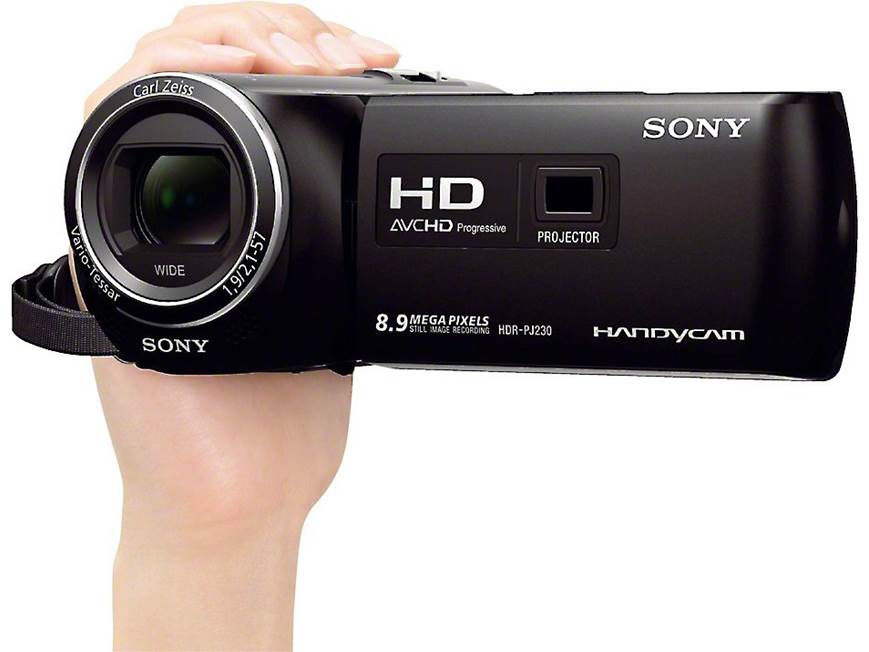 Sony Handycam® HDR-PJ230 High-definition projection camcorder with