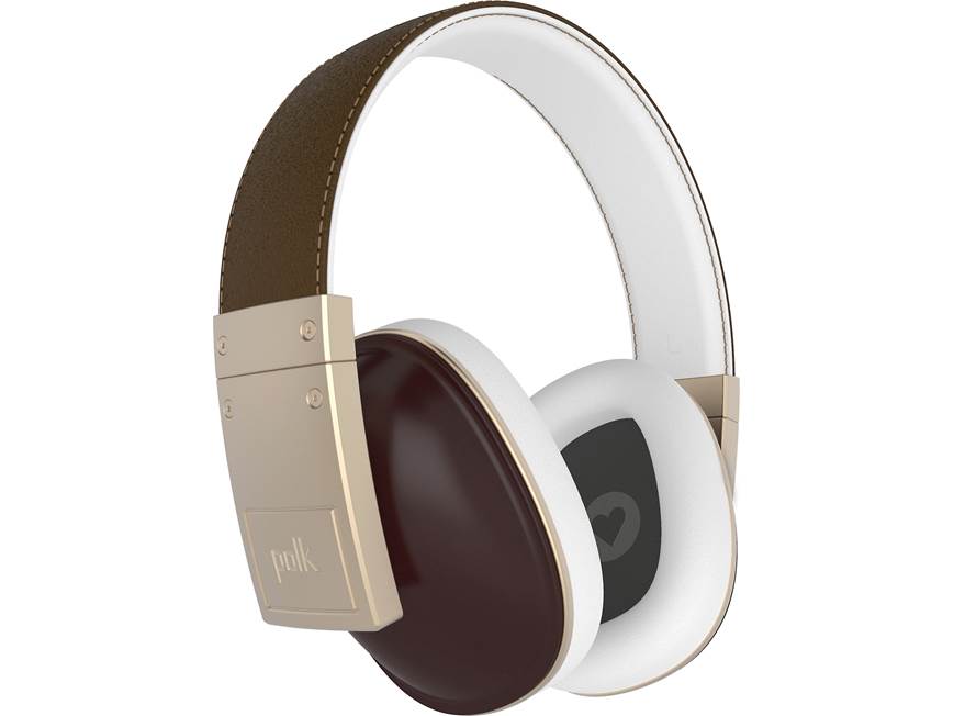 Polk Audio Buckle (Brown) Over-the-ear headphones with built-in
