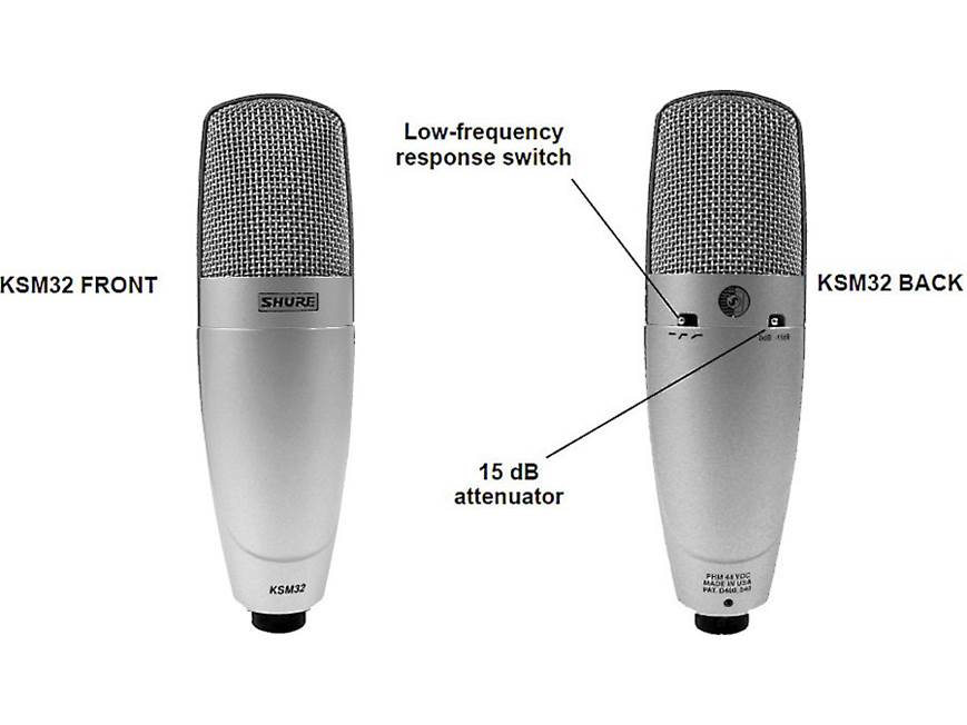 Shure KSM32 Large-diaphragm cardioid condenser microphone at