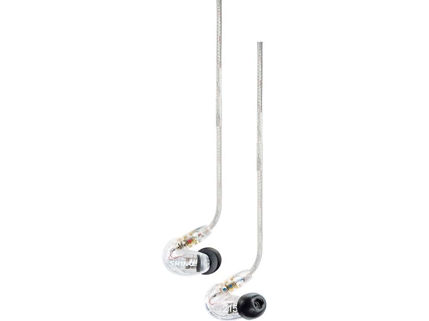 Shure SE215 Sound Isolating™ earphones (Clear) at Crutchfield