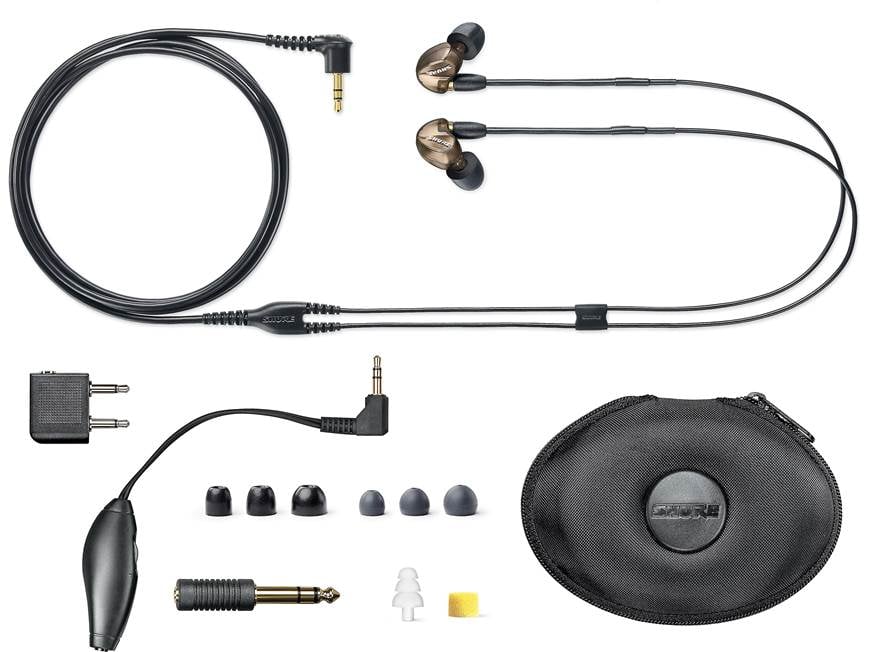 Shure SE535 Sound Isolating™ earphones (Clear) at Crutchfield
