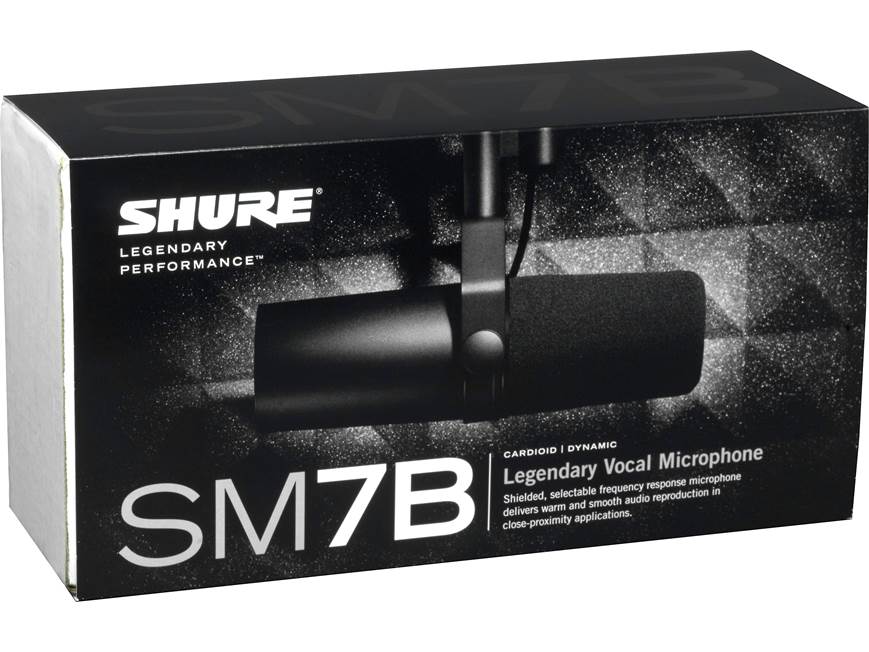 Shure SM7B Large-diaphragm cardioid dynamic microphone at Crutchfield