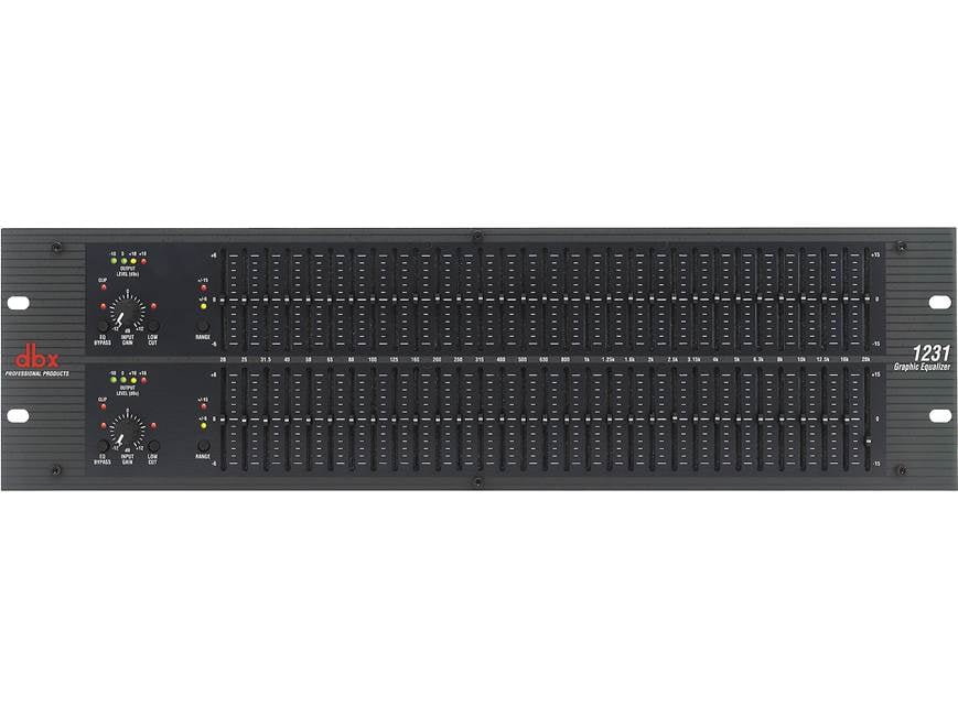 dbx 1231 イコライザー dbx® 1231 Dual-channel, 31-band graphic equalizer at Crutchfield