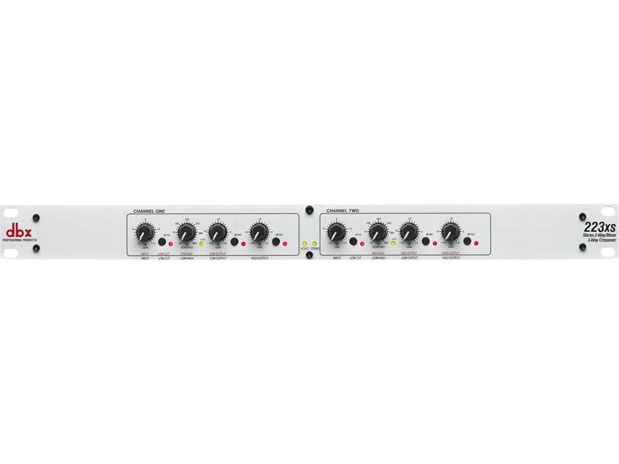 dbx® 223xs Stereo 2-way, mono 3-way crossover with XLR connectors