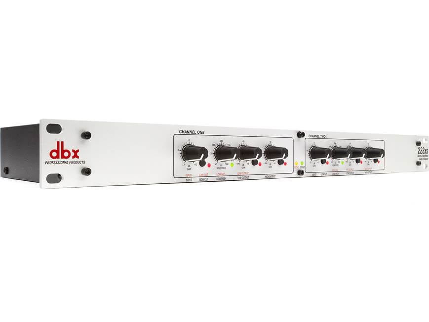 dbx® 223xs Stereo 2-way, mono 3-way crossover with XLR connectors