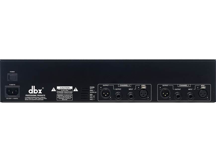 dbx® 231s Dual-channel, 31-band graphic equalizer at Crutchfield