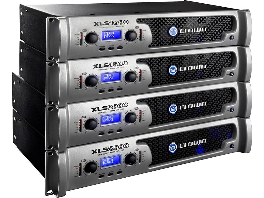 Crown XLS 1000 Power amplifier — 215 watts RMS x 2 at 8 ohms (350W