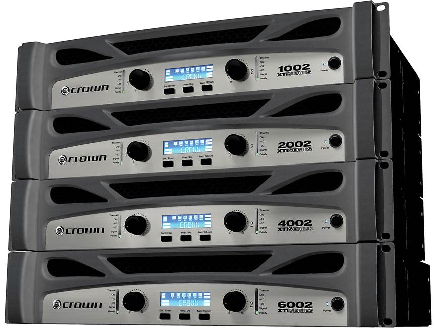 Crown XTi 1002 Power amplifier — 275W x 2 at 8 ohms, 1,400W x 1 at
