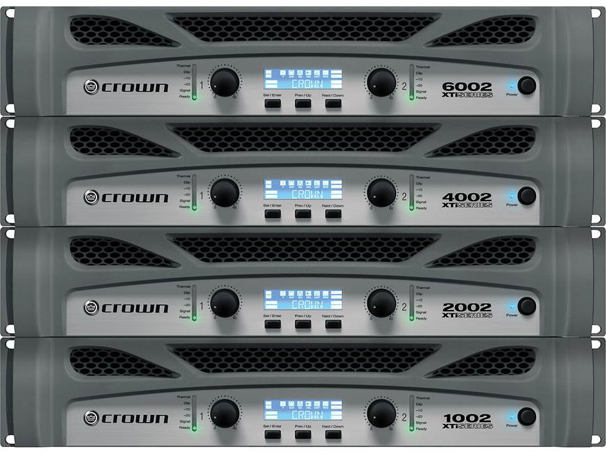 Crown XTi 2002 Power amplifier — 475W x 2 at 8 ohms, 2,000W x 1 at