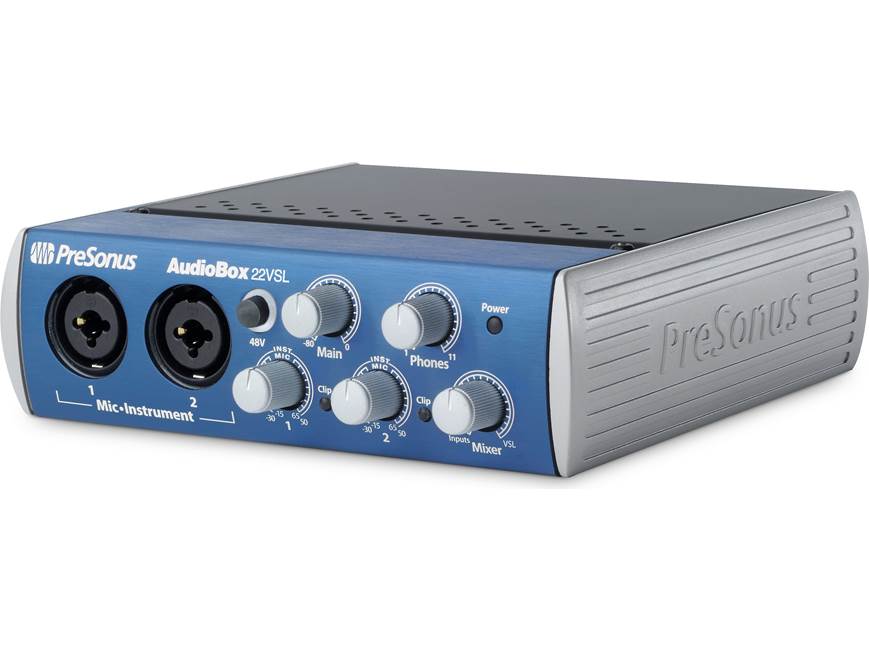 PreSonus AudioBox™ 22VSL USB 2.0 computer recording interface at
