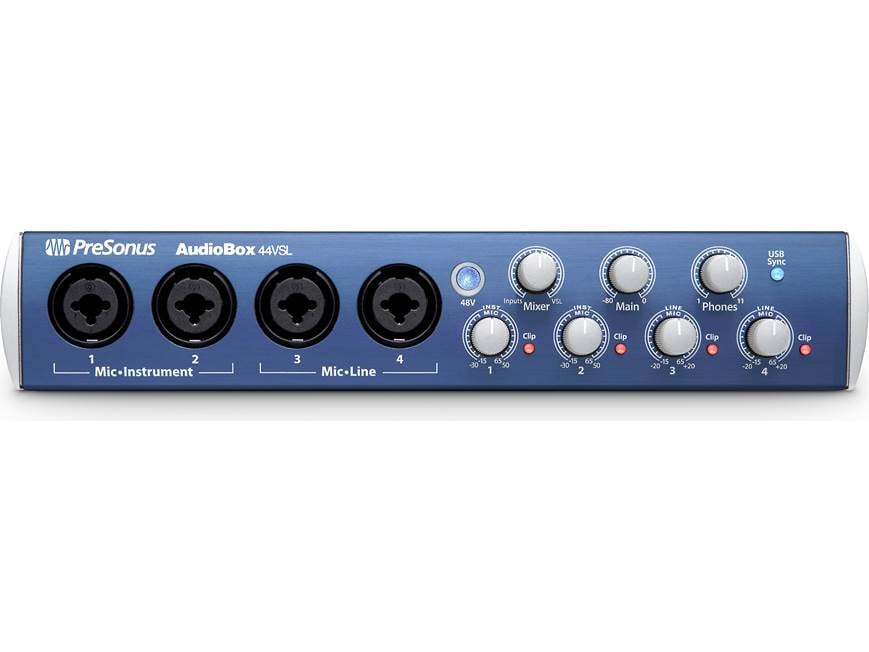 PreSonus AudioBox™ 44VSL USB 2.0 computer recording interface at