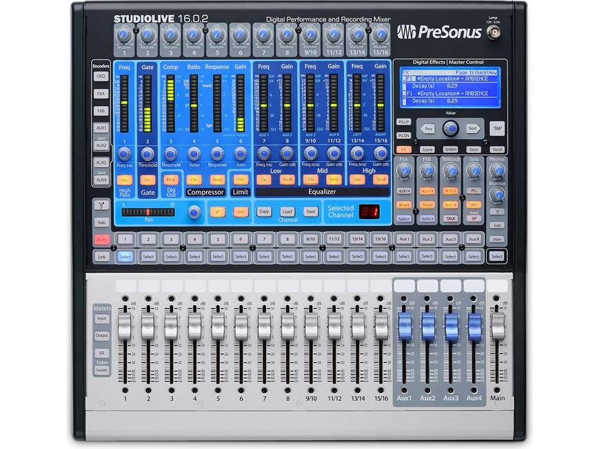 PreSonus StudioLive™ 16.0.2 16-channel digital mixer (FireWire