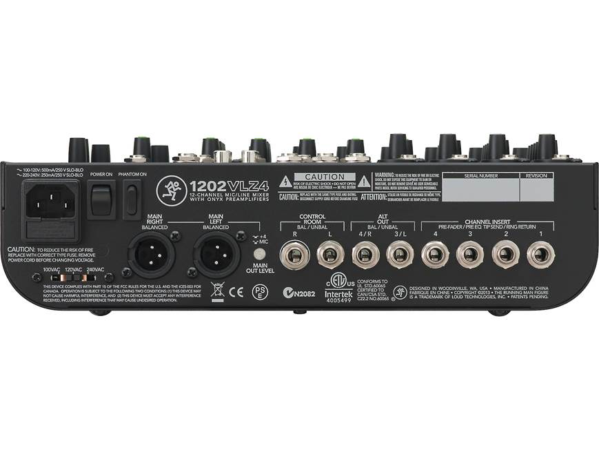 Mackie 1202-VLZ4 12-channel mixer at Crutchfield