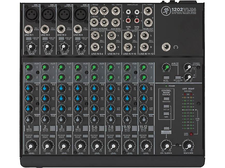 Mackie 1202-VLZ4 12-channel mixer at Crutchfield