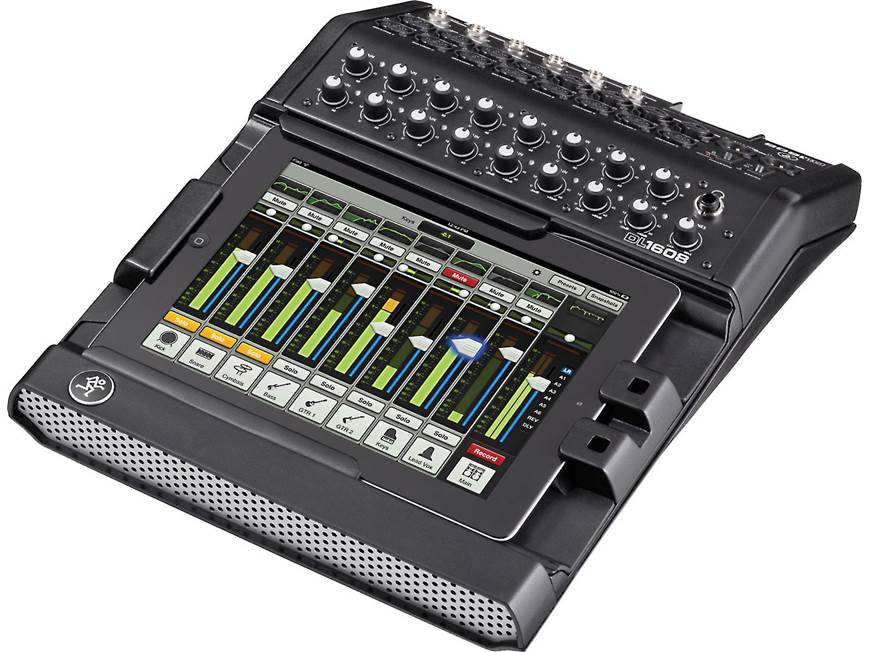 Mackie DL1608 16-channel digital live sound mixer with iPad