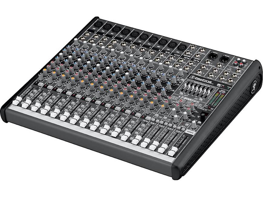Mackie ProFX16 16-channel mixer with effects, USB connection, and