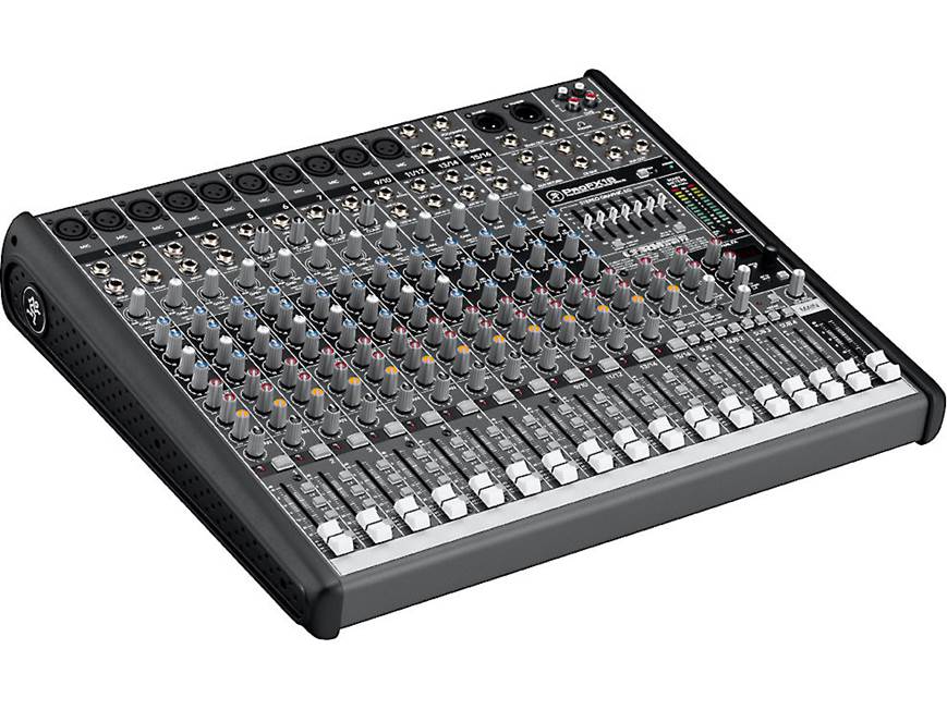 Mackie ProFX16 16-channel mixer with effects, USB connection, and