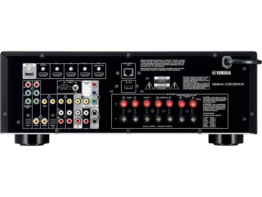 Yamaha RX-V575 7.2-channel home theater receiver with Apple