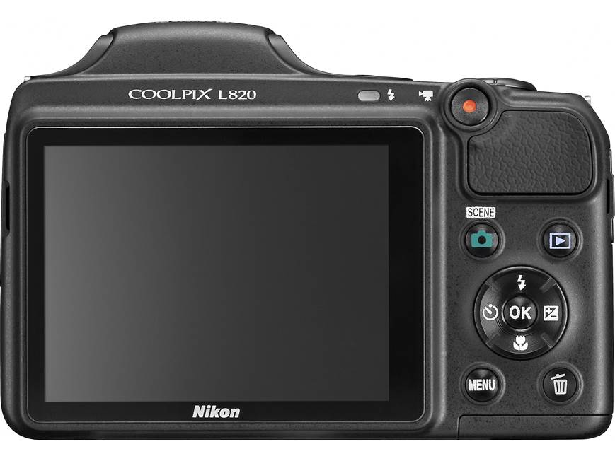 Nikon Coolpix L820 (Black) 16-megapixel digital camera with 30X