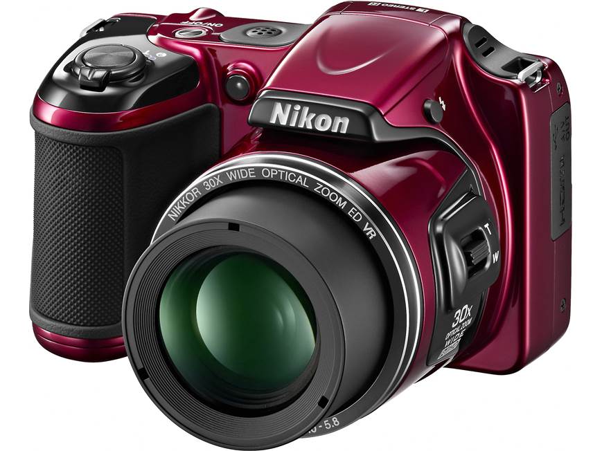 Nikon Coolpix L820 (Red) 16-megapixel digital camera with 30X