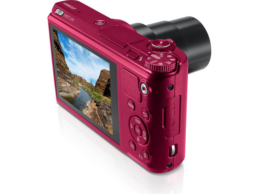Samsung WB800F (Red) 16.3-megapixel digital camera with 21X