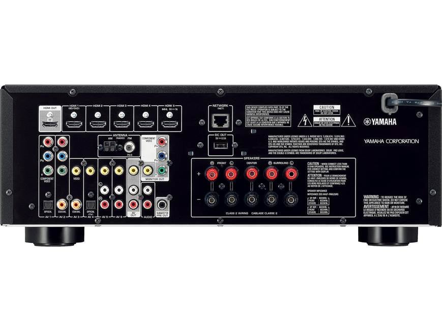 Yamaha RX-V475 5.1-channel home theater receiver with Apple