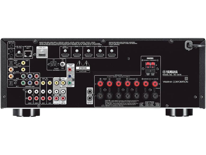 Yamaha RX-V675 7.2-channel home theater receiver with Apple
