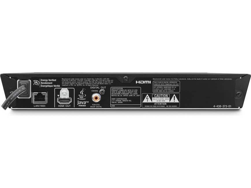 Sony BDP-S1100 Blu-ray player with networking at Crutchfield