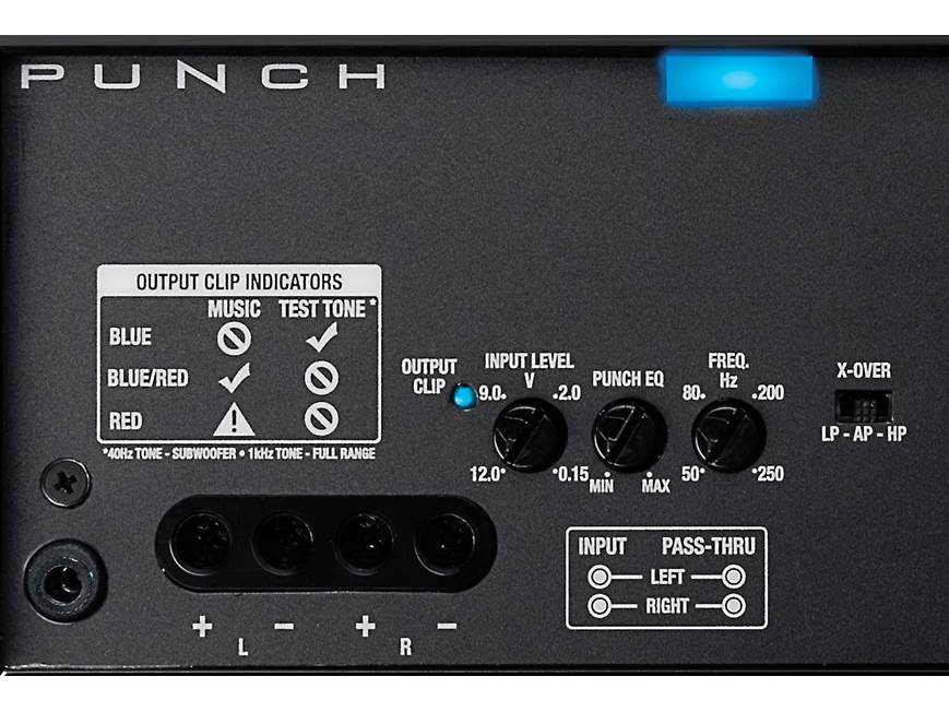 Rockford Fosgate Punch P300X2 2-channel car amplifier — 100 watts