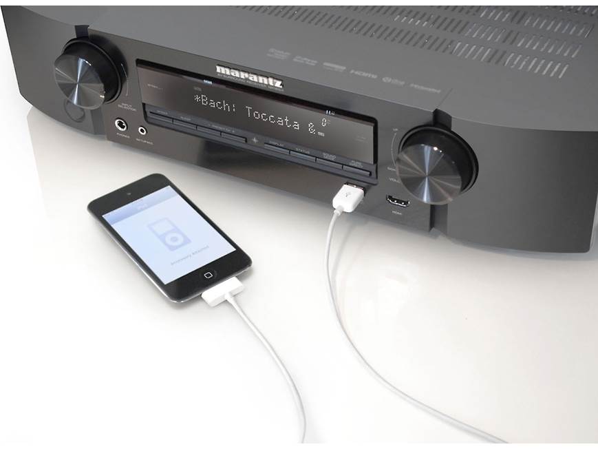 Marantz NR1504 5.1-channel home theater receiver with Apple
