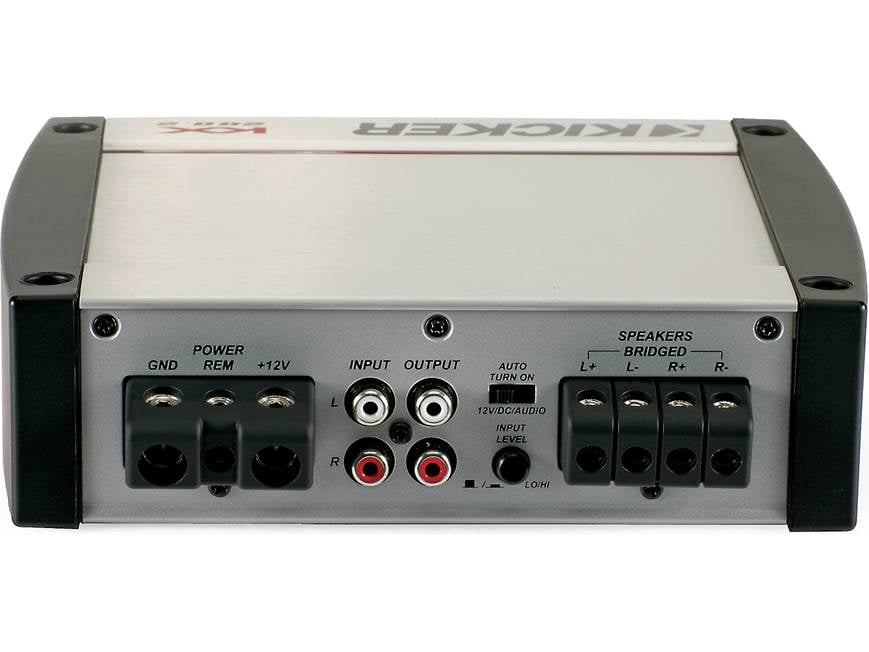 Kicker 40KX200.2 2-channel car amplifier — 50 watts RMS x 2 at