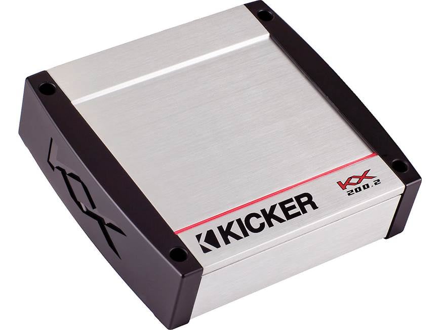Kicker 40KX200.2 2-channel car amplifier — 50 watts RMS x 2 at