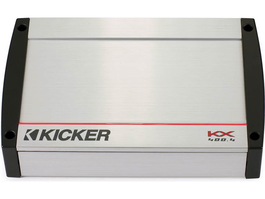 KICKER KX400.4 4チャンネルアンプ 400W RMS Kicker 40KX400.4 4-channel car amplifier — 50 watts RMS x 4 at