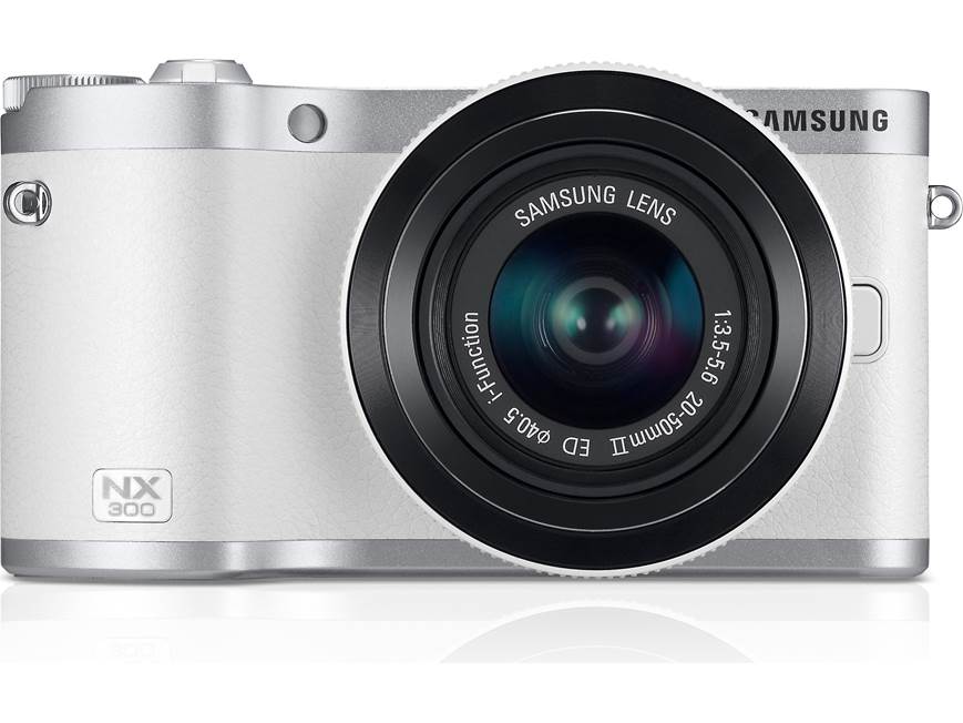 Samsung NX300 (White) 20.3-megapixel hybrid camera with 20-50mm