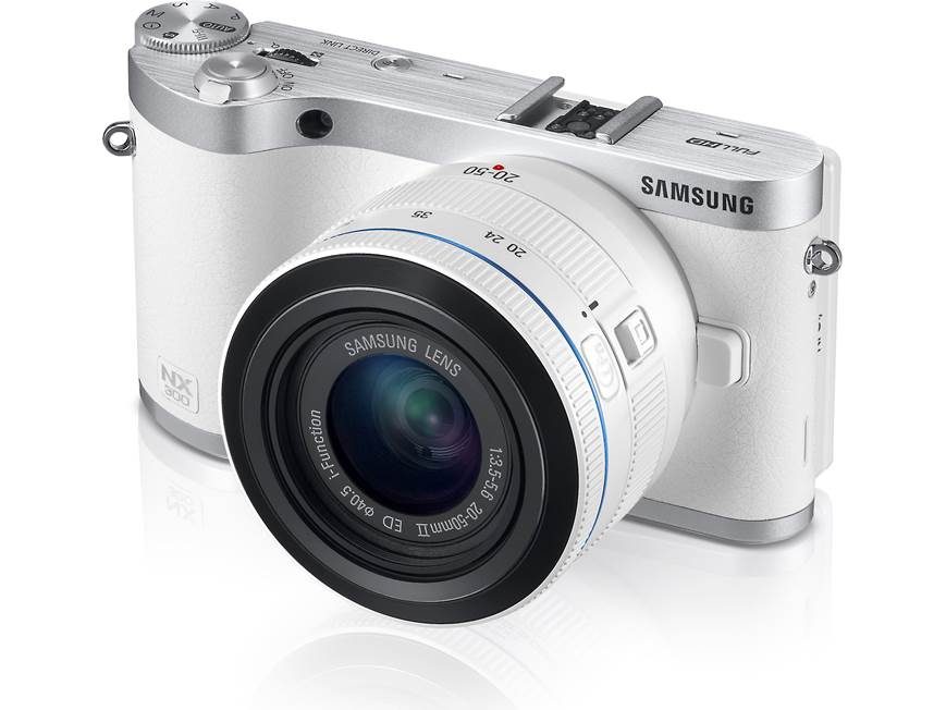 Samsung NX300 (White) 20.3-megapixel hybrid camera with 20-50mm