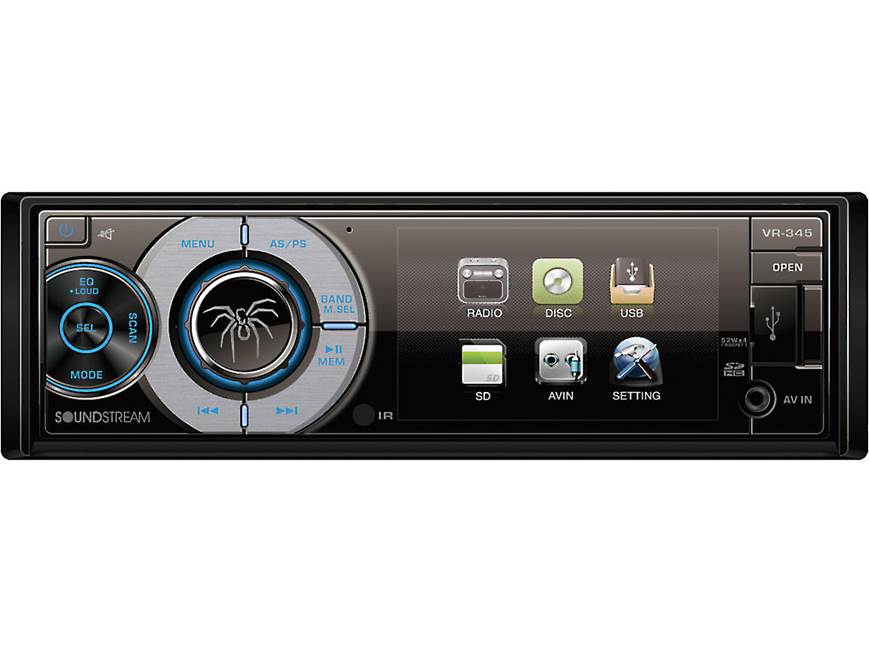 Soundstream VR-345 DVD receiver at Crutchfield