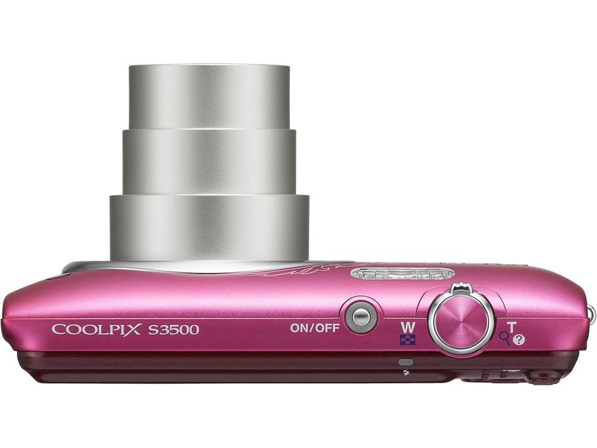 Nikon Coolpix S3500 (Pink) 20.1-megapixel digital camera with 7X