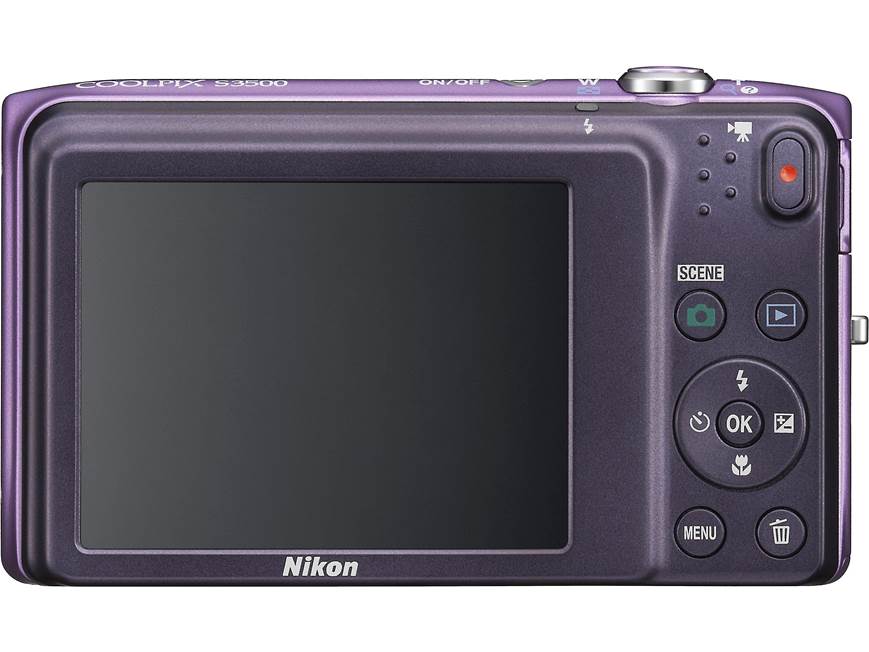 Nikon Coolpix S3500 (Purple) 20.1-megapixel digital camera with 7X
