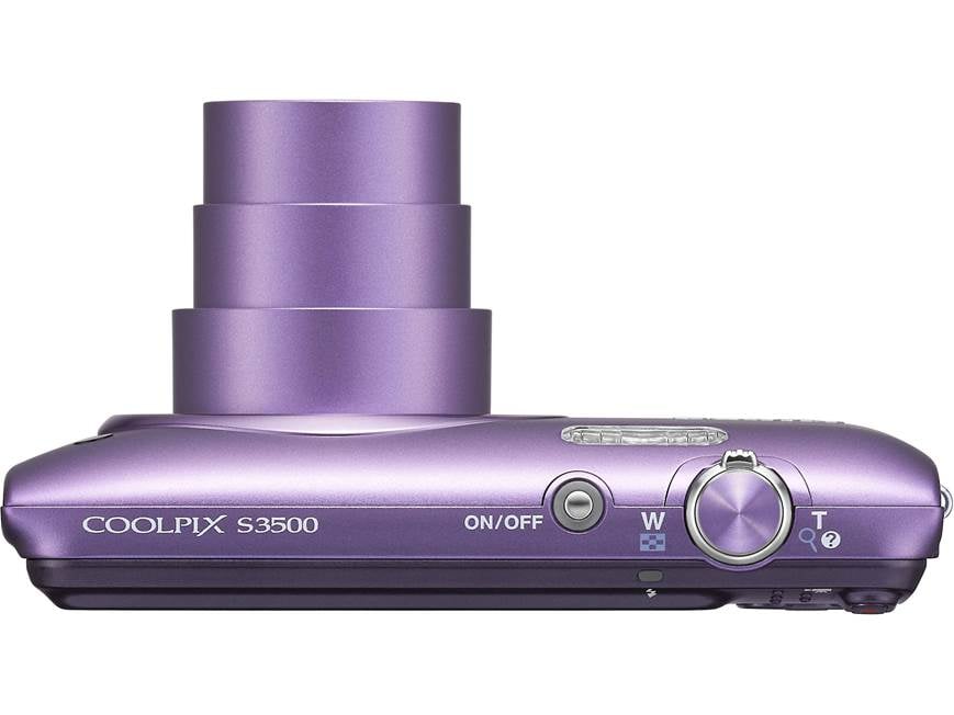 Nikon Coolpix S3500 (Purple) 20.1-megapixel digital camera with 7X