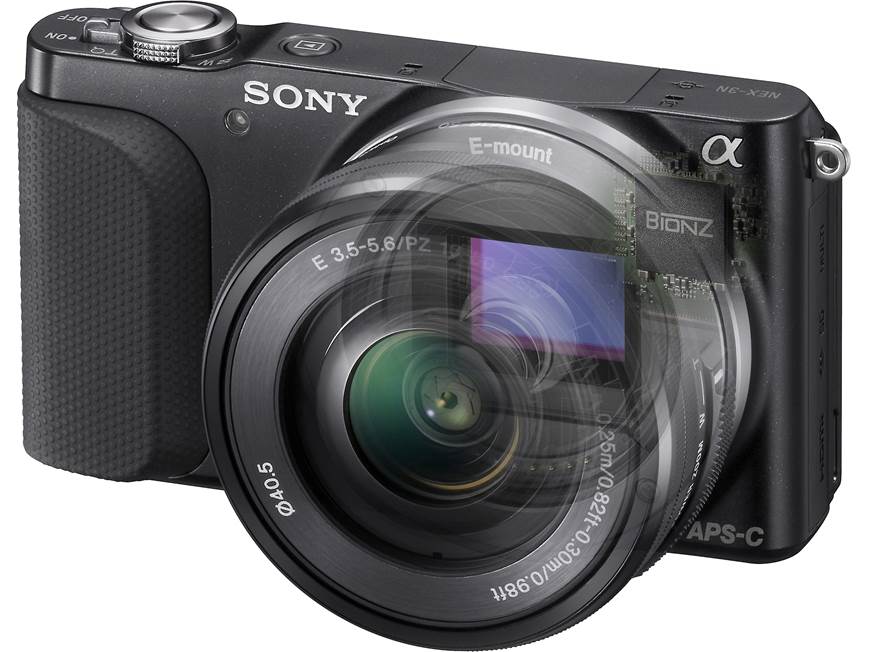 Sony Alpha NEX-3N (Black) 16-megapixel digital camera with 180