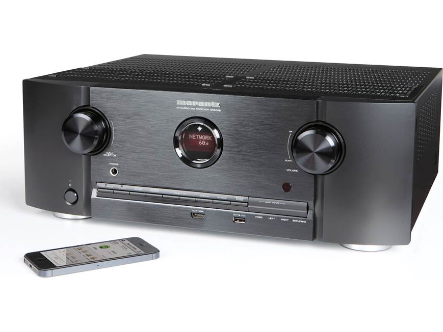 Marantz SR6008 7.2-channel home theater receiver with Apple