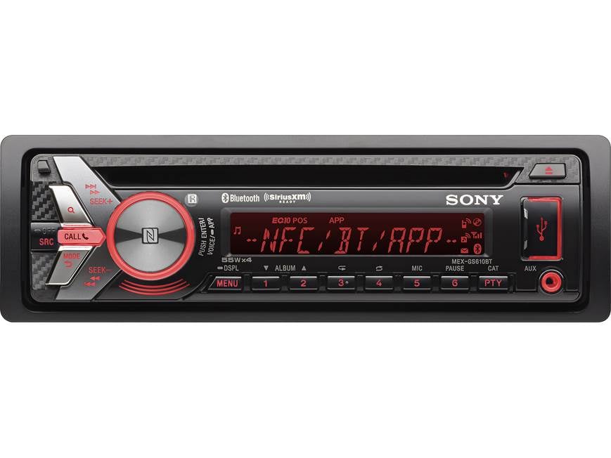 Sony MEX-GS610BT CD receiver at Crutchfield