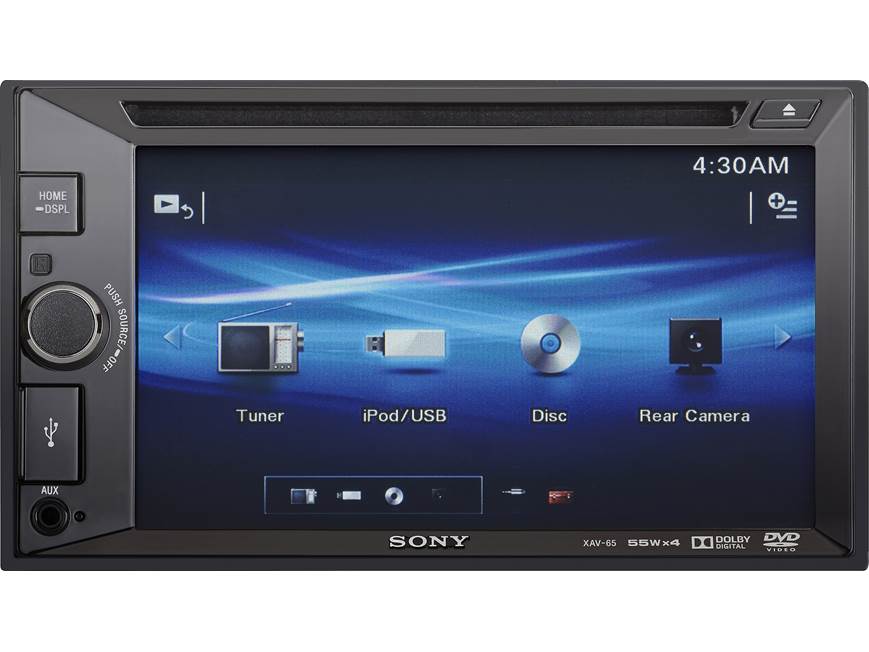 Sony XAV-65 DVD receiver at Crutchfield