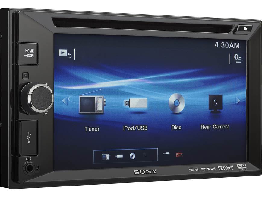 Sony XAV-65 DVD receiver at Crutchfield