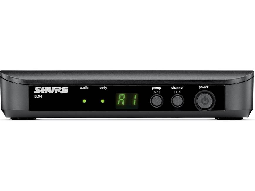 SHURE BLX4 BLX1 J10 ワイヤレスシステム ワイヤレスマイク Shure BLX4 (584-608MHz, Band J10) Single channel wireless receiver