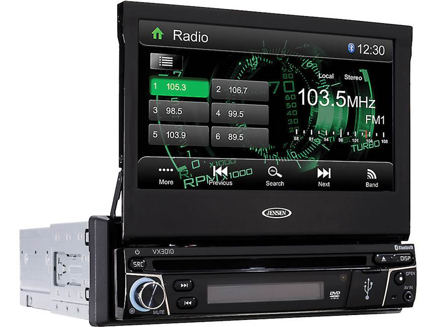 Jensen VX3010 DVD receiver at Crutchfield