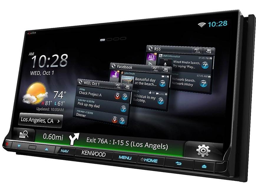 Kenwood Excelon DNN991HD Navigation receiver with Wi-Fi® at