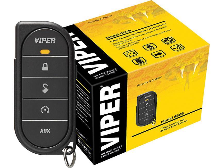 Viper Model 5606V 1-way car security and remote start system at